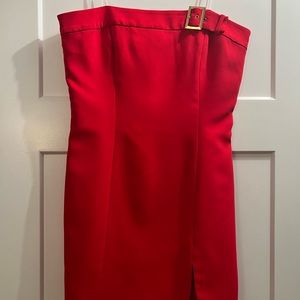 NWT Amanda Uprichard Strapless Red Mini Dress